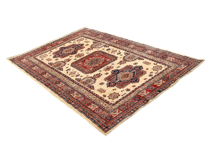 Blanched Almond Kazak 4' 8 x 6' 9 - No. 64950 - ALRUG Rug Store