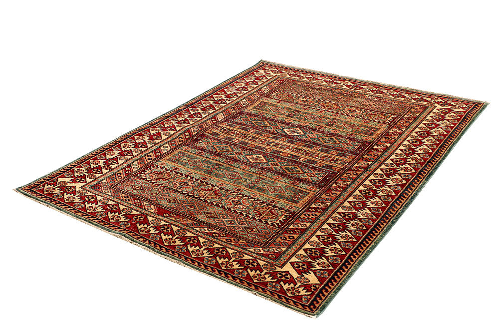 Multi Colored Kazak 4' 8 x 6' - No. 64951 - ALRUG Rug Store