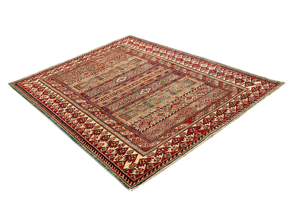 Multi Colored Kazak 4' 8 x 6' - No. 64951 - ALRUG Rug Store