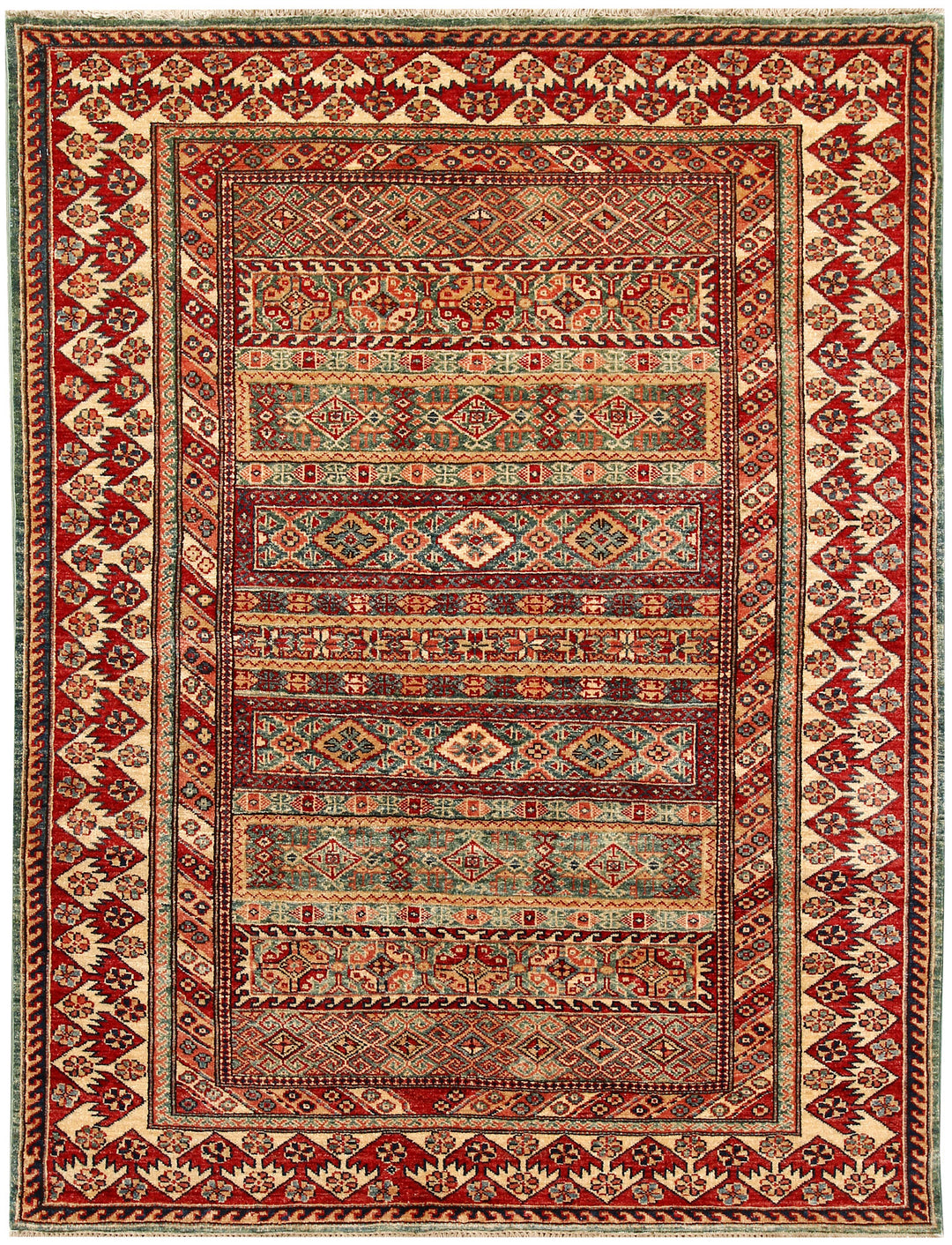 Multi Colored Kazak 4' 8 x 6' - No. 64951 - ALRUG Rug Store