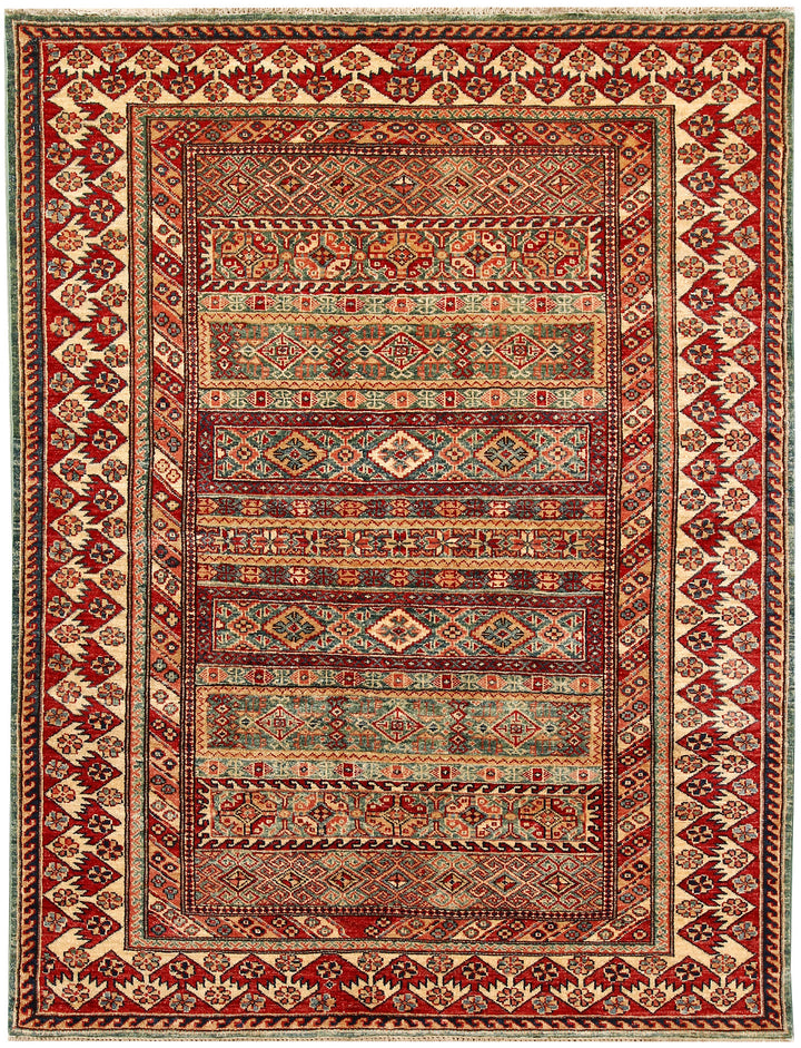 Multi Colored Kazak 4' 8 x 6' - No. 64951 - ALRUG Rug Store