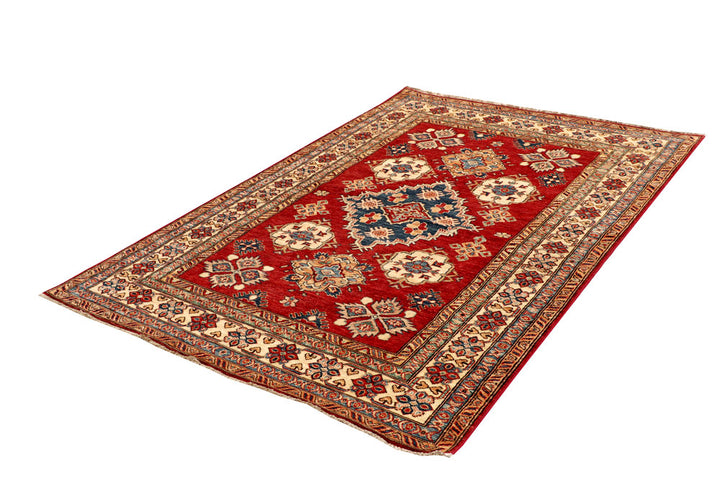 Firebrick Kazak 4' 8 x 6' 10 - No. 64952 - ALRUG Rug Store