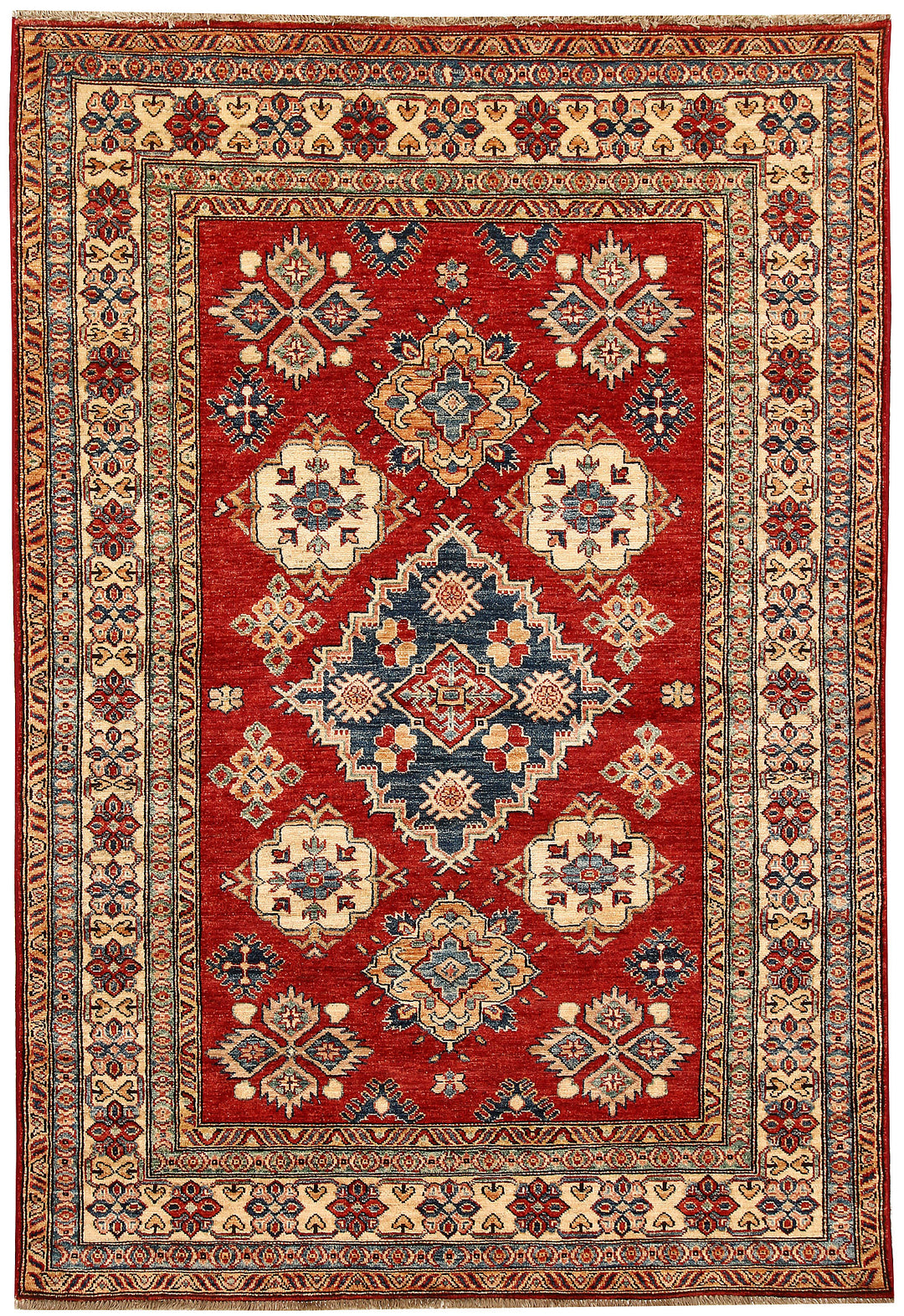 Firebrick Kazak 4' 8 x 6' 10 - No. 64952 - ALRUG Rug Store