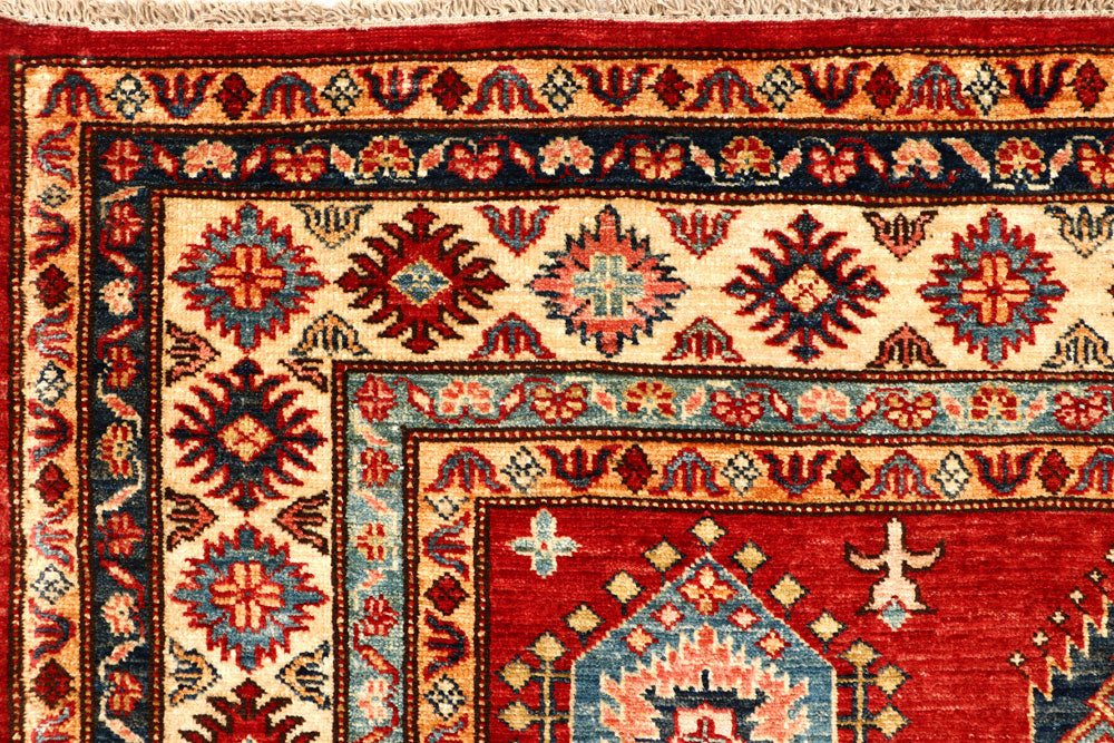 Dark Red Kazak 4' 11 x 6' 10 - No. 64954 - ALRUG Rug Store