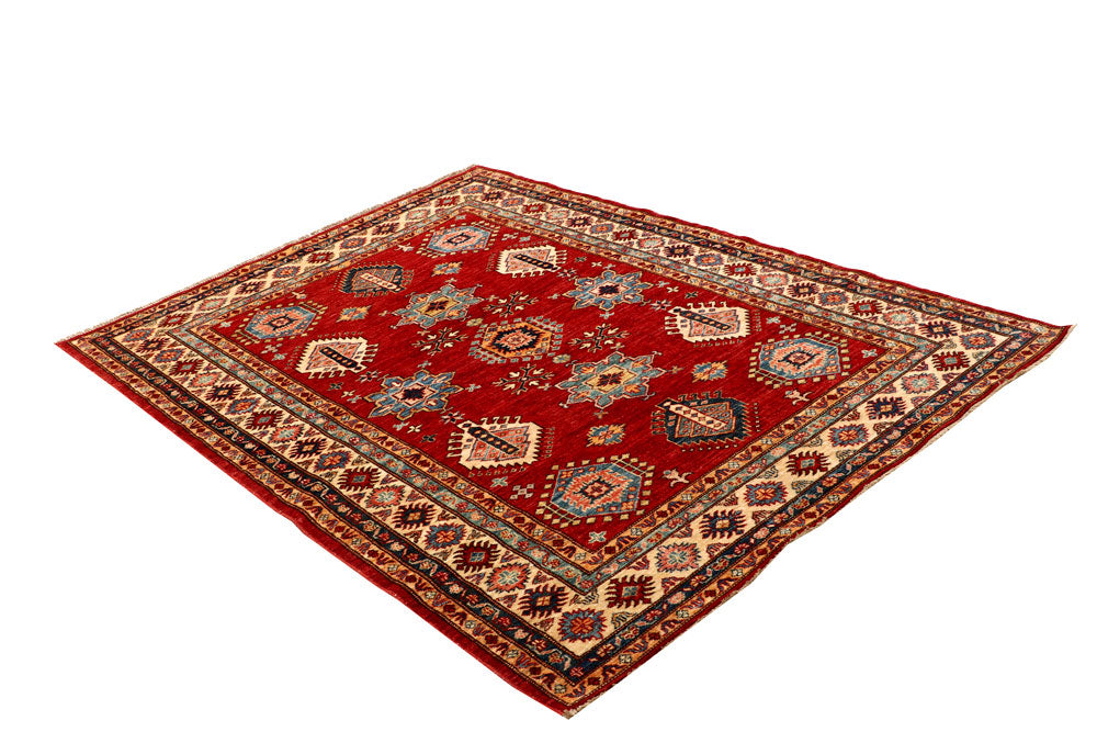Dark Red Kazak 4' 11 x 6' 10 - No. 64954 - ALRUG Rug Store