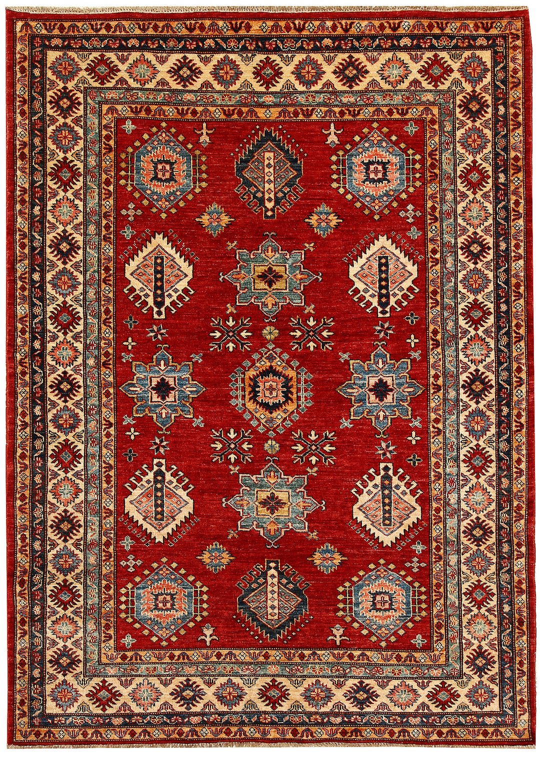 Dark Red Kazak 4' 11 x 6' 10 - No. 64954 - ALRUG Rug Store