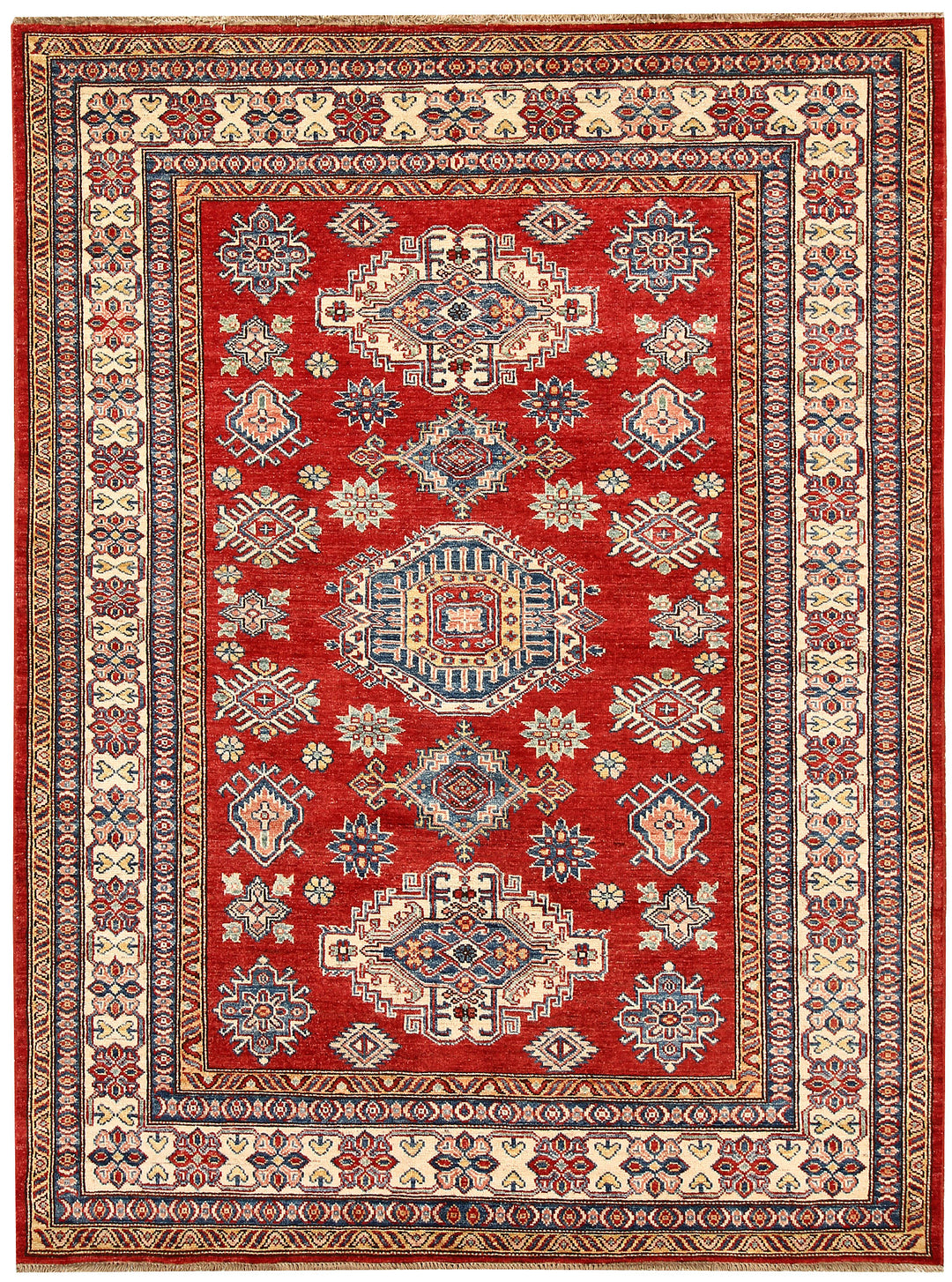 Firebrick Kazak 5' 2 x 6' 8 - No. 64955 - ALRUG Rug Store