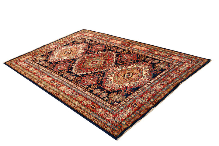 Dark Blue Kazak 5' 1 x 7' 8 - No. 64956 - ALRUG Rug Store
