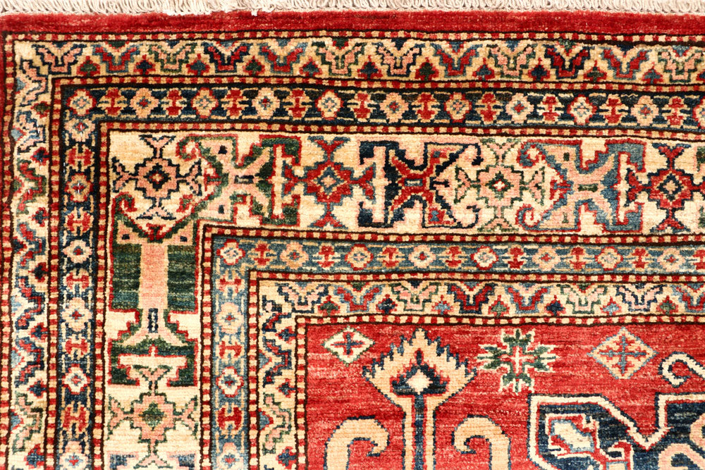 Firebrick Kazak 4' 10 x 7' 2 - No. 64958 - ALRUG Rug Store