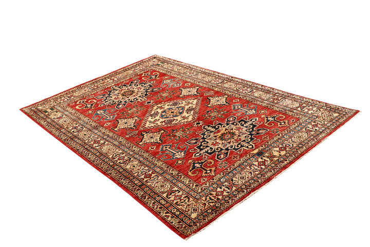Firebrick Kazak 4' 10 x 7' 2 - No. 64958 - ALRUG Rug Store