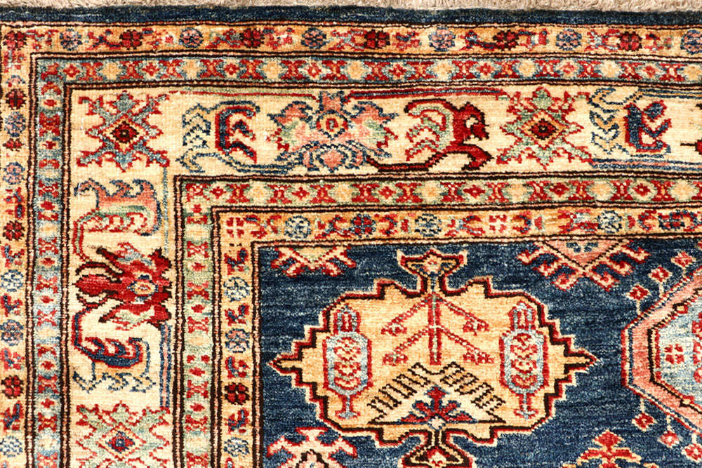 Dark Blue Kazak 4' 8 x 6' 3 - No. 64960 - ALRUG Rug Store