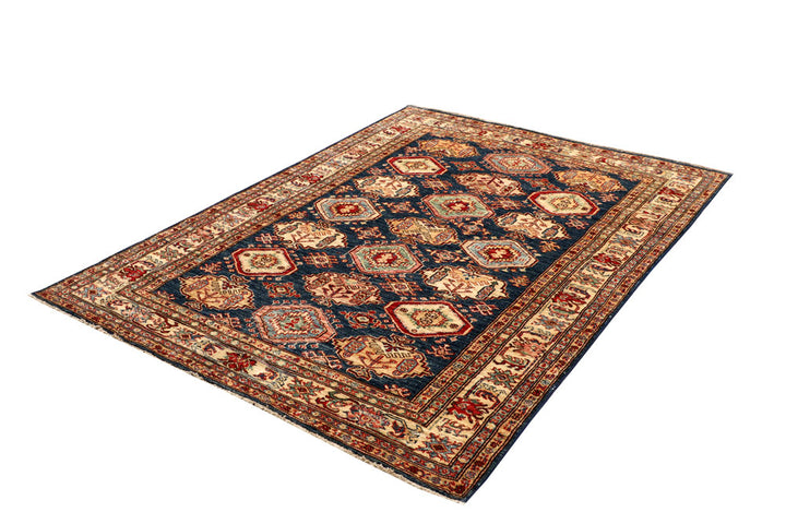 Dark Blue Kazak 4' 8 x 6' 3 - No. 64960 - ALRUG Rug Store