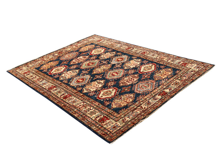 Dark Blue Kazak 4' 8 x 6' 3 - No. 64960 - ALRUG Rug Store