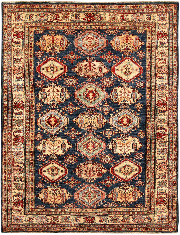 Dark Blue Kazak 4' 8 x 6' 3 - No. 64960 - ALRUG Rug Store