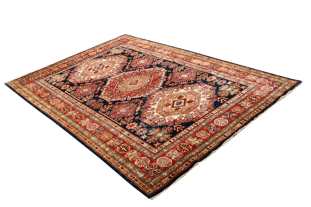 Dark Blue Kazak 5' x 7' 3 - No. 64962 - ALRUG Rug Store