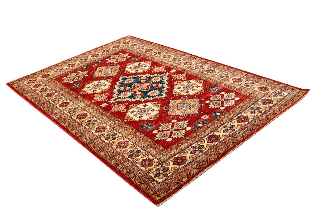 Firebrick Kazak 4'  11" x 7'  1" - No. QA14683