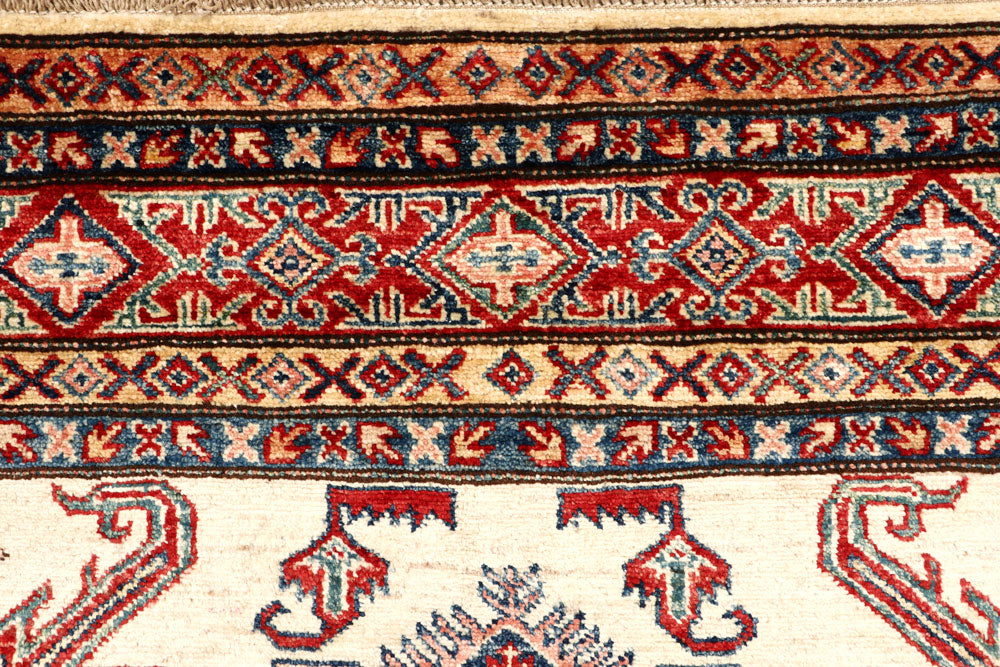 Blanched Almond Kazak 4' 8 x 6' 4 - No. 64964 - ALRUG Rug Store