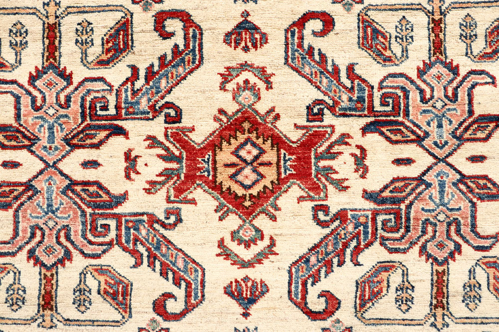 Blanched Almond Kazak 4' 8 x 6' 4 - No. 64964 - ALRUG Rug Store