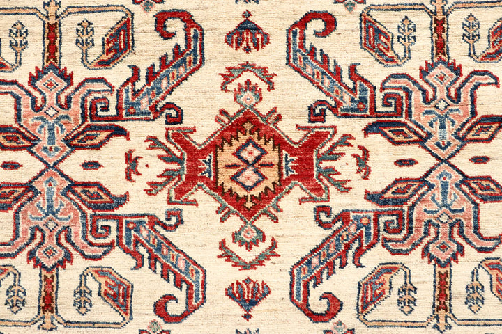 Blanched Almond Kazak 4' 8 x 6' 4 - No. 64964 - ALRUG Rug Store