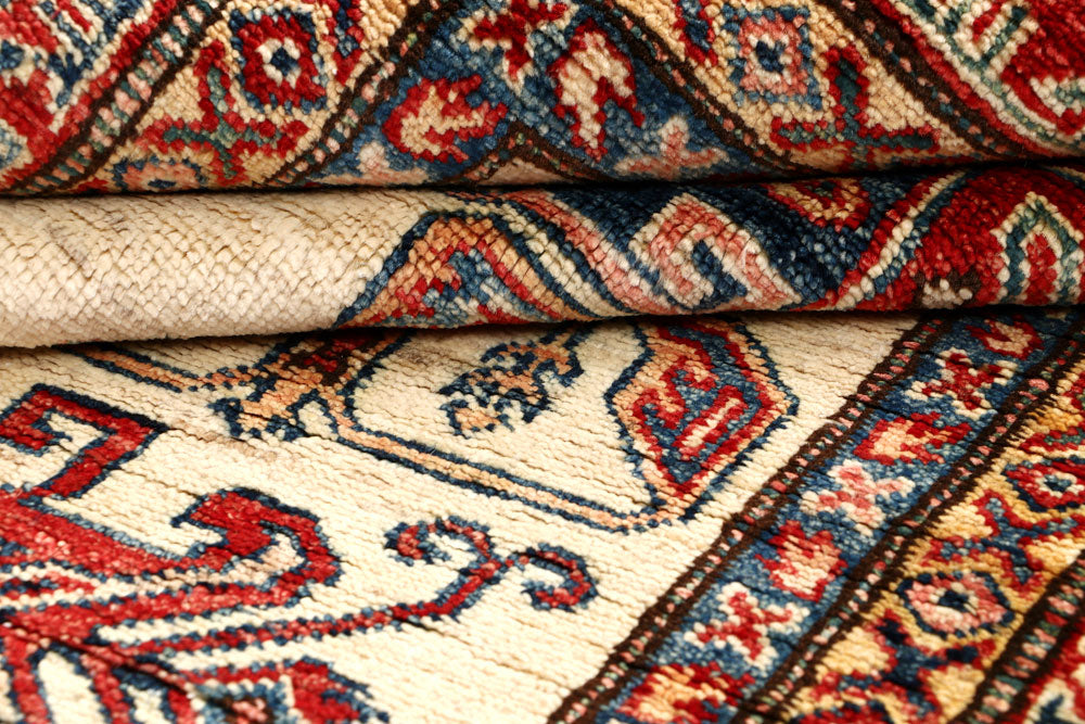 Blanched Almond Kazak 4' 8 x 6' 4 - No. 64964 - ALRUG Rug Store