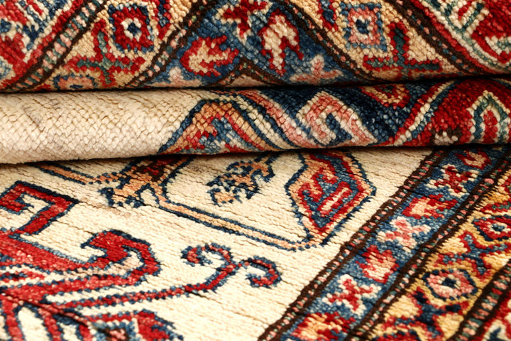 Blanched Almond Kazak 4' 8 x 6' 4 - No. 64964 - ALRUG Rug Store