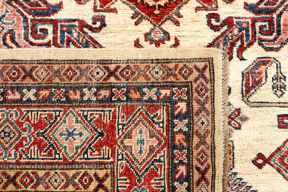 Blanched Almond Kazak 4' 8 x 6' 4 - No. 64964 - ALRUG Rug Store