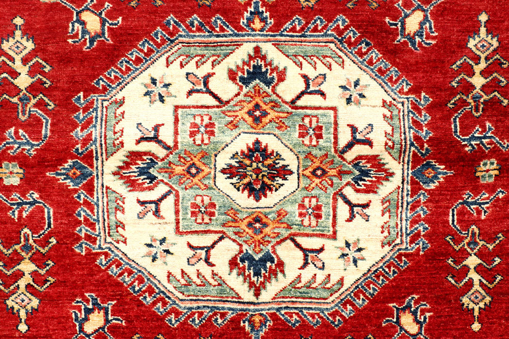 Firebrick Kazak 5' 1 x 7' 3 - No. 64965 - ALRUG Rug Store