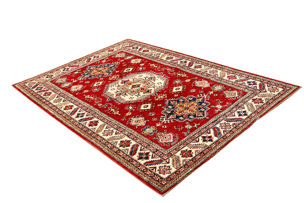 Firebrick Kazak 5' 1 x 7' 3 - No. 64965 - ALRUG Rug Store