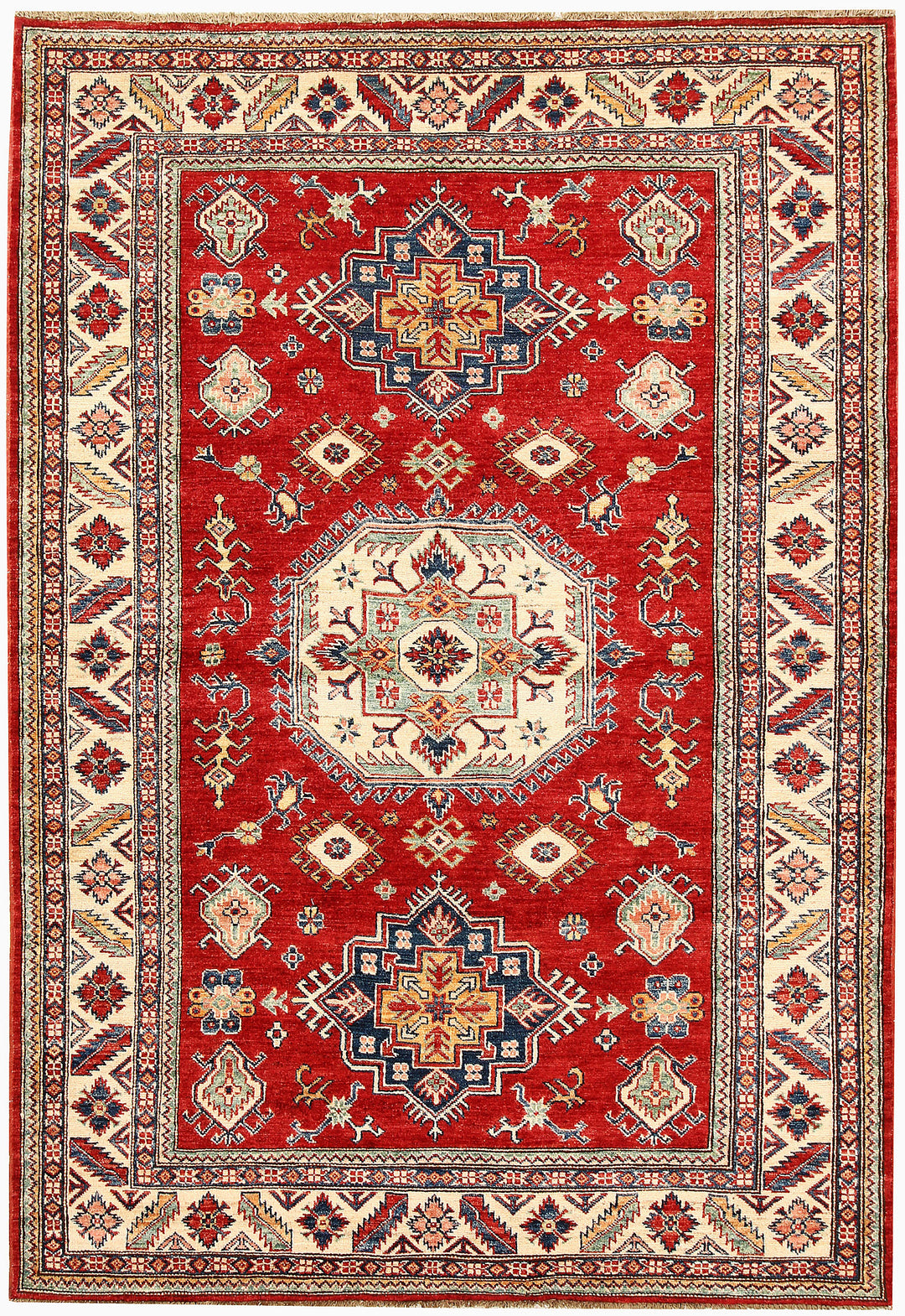 Firebrick Kazak 5' 1 x 7' 3 - No. 64965 - ALRUG Rug Store