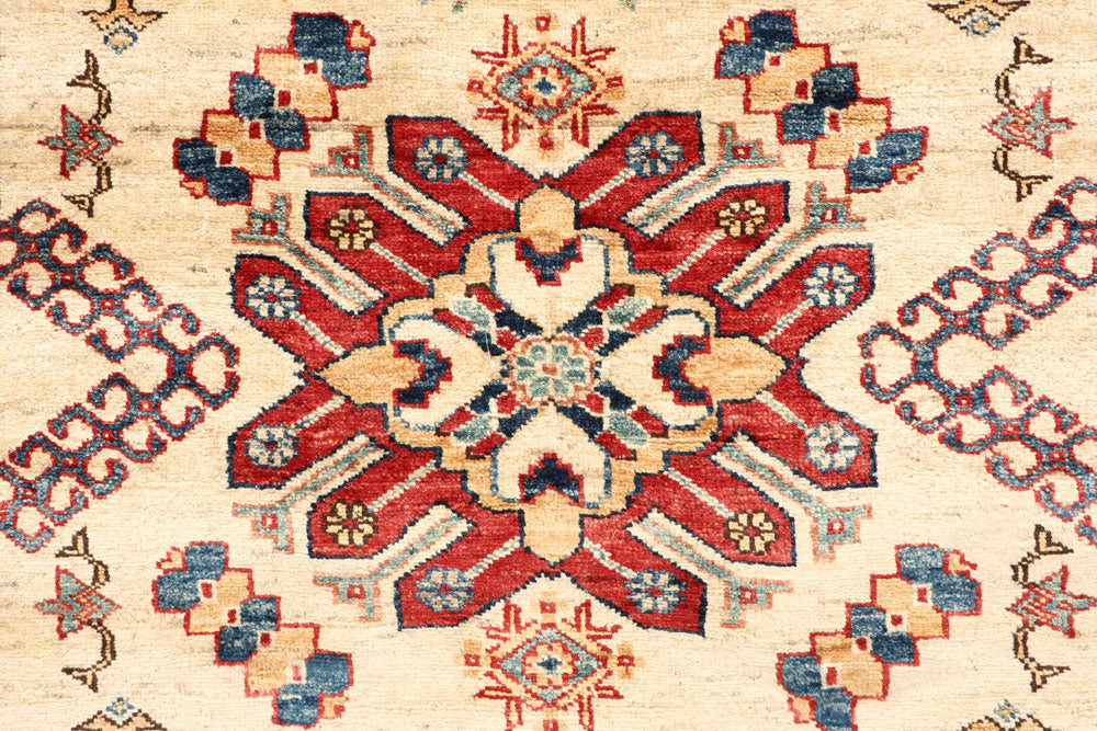 Blanched Almond Kazak 4' 11 x 6' 4 - No. 64966 - ALRUG Rug Store