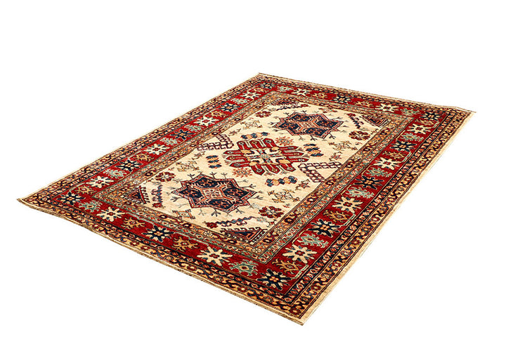 Blanched Almond Kazak 4'  11" x 6'  4" - No. QA93074