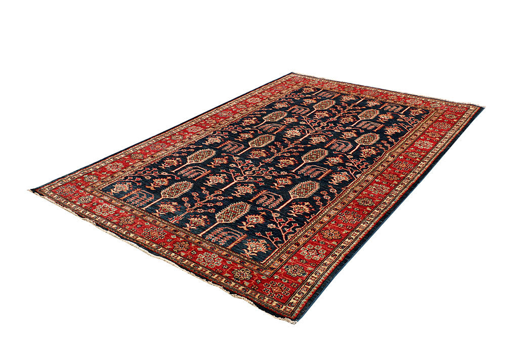Dark Blue Kazak 5' 4 x 7' 11 - No. 64967 - ALRUG Rug Store
