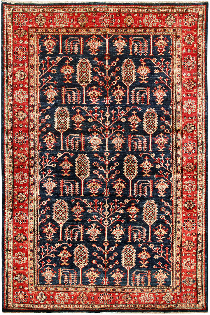 Dark Blue Kazak 5' 4 x 7' 11 - No. 64967 - ALRUG Rug Store