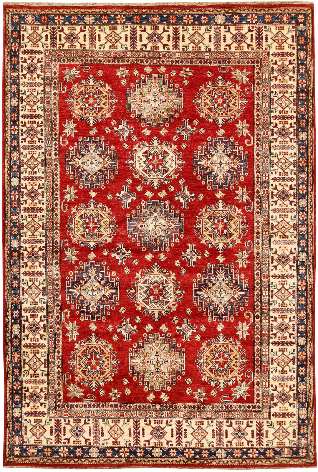 Firebrick Kazak 5' 7 x 8' - No. 64968 - ALRUG Rug Store