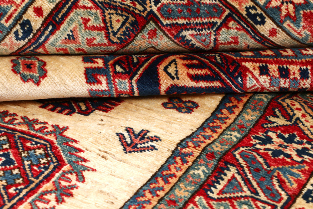 Blanched Almond Kazak 5' 4 x 8' - No. 64969 - ALRUG Rug Store