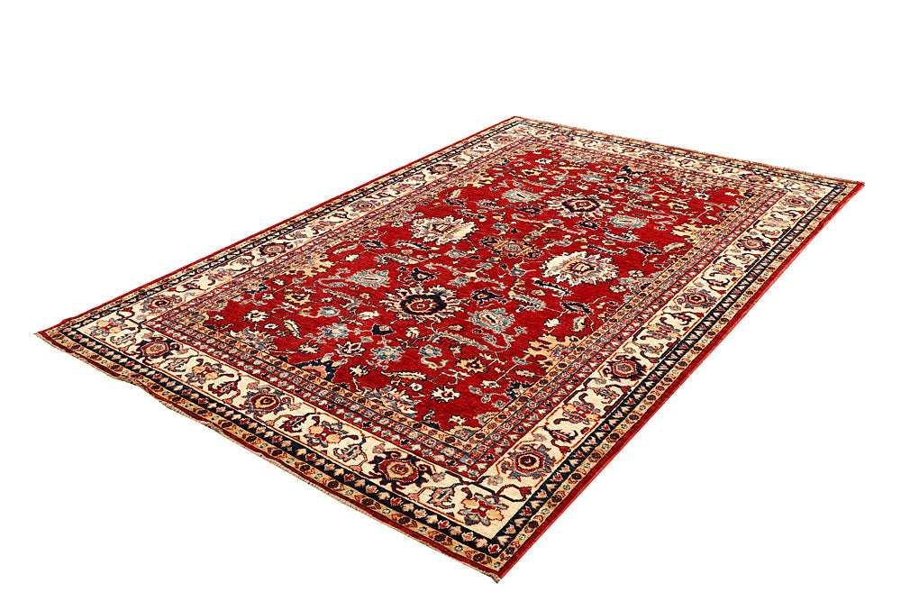 Firebrick Kazak 5' 5 x 8' 3 - No. 64971 - ALRUG Rug Store