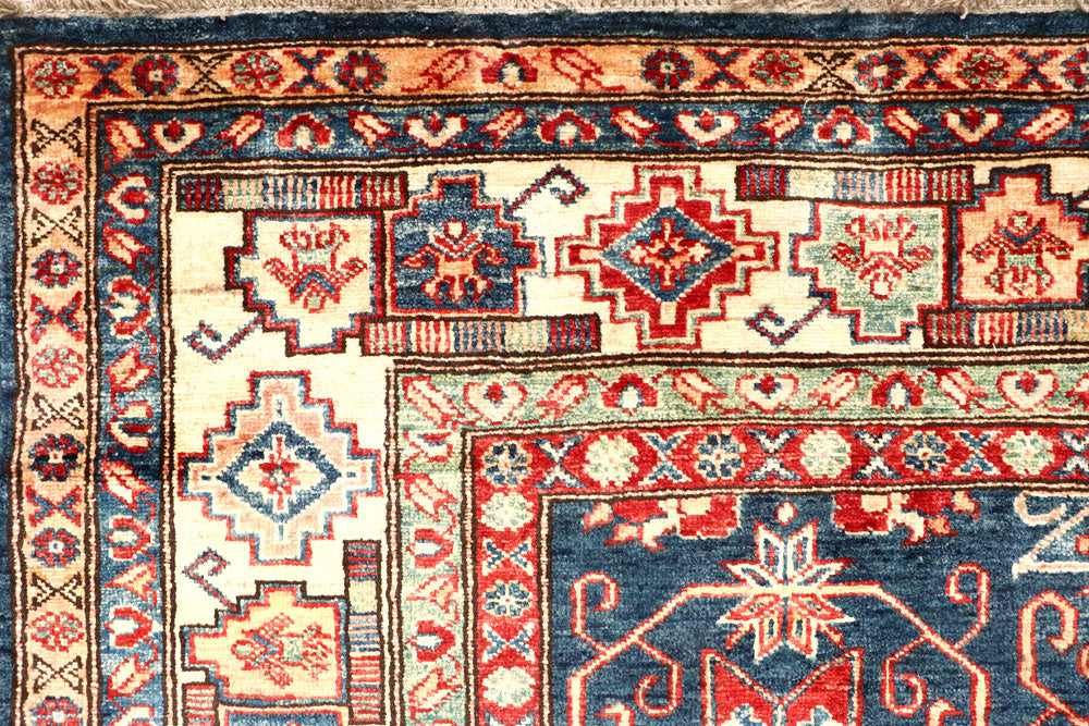 Dark Blue Kazak 5' 4 x 7' 11 - No. 64972 - ALRUG Rug Store