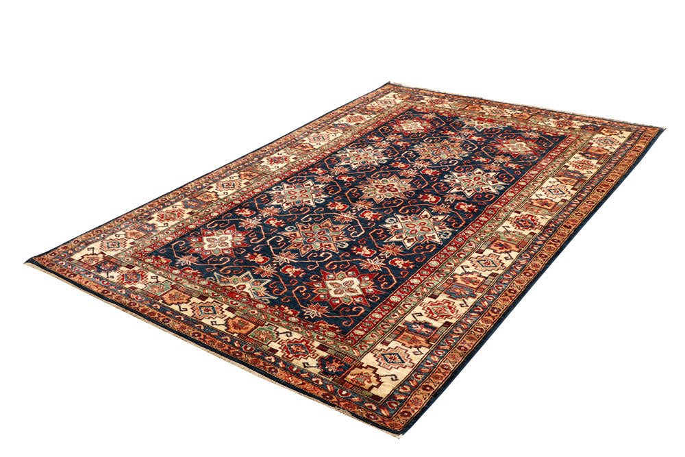 Dark Blue Kazak 5' 4 x 7' 11 - No. 64972 - ALRUG Rug Store