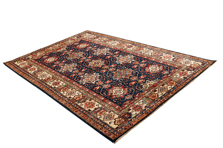 Dark Blue Kazak 5' 4 x 7' 11 - No. 64972 - ALRUG Rug Store