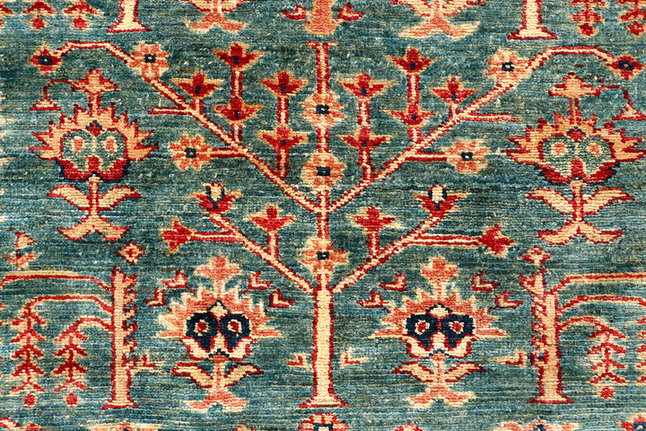 Dark Sea Green Kazak 5' 5 x 7' 5 - No. 64977 - ALRUG Rug Store