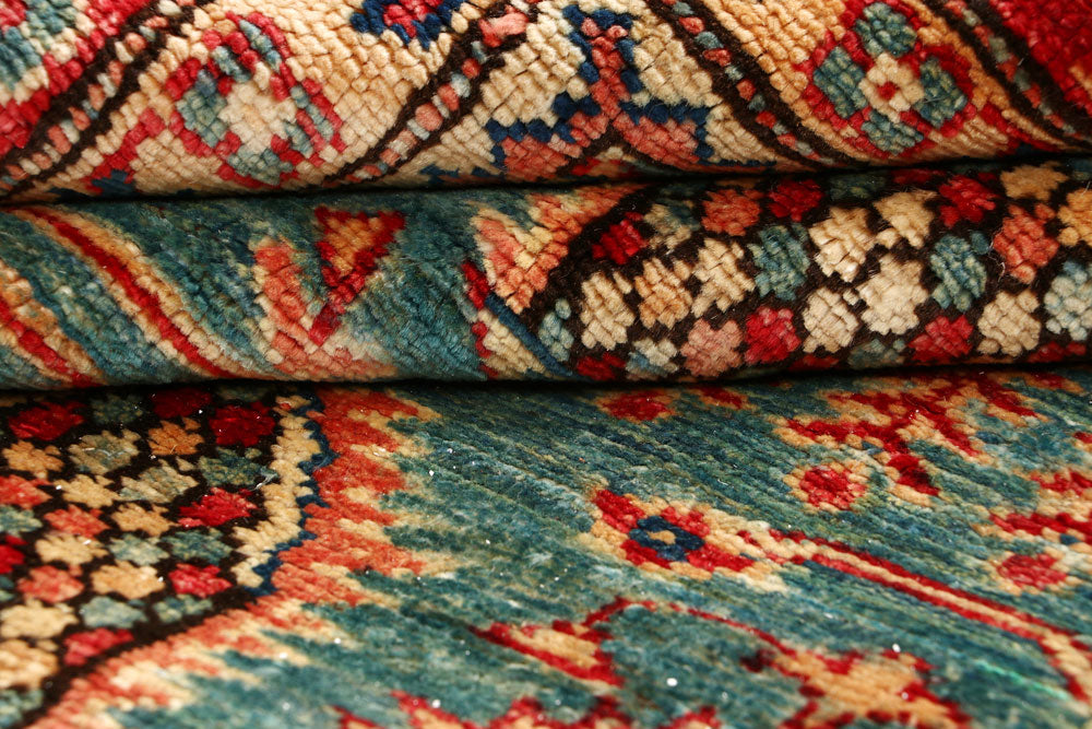 Dark Sea Green Kazak 5' 5 x 7' 5 - No. 64977 - ALRUG Rug Store