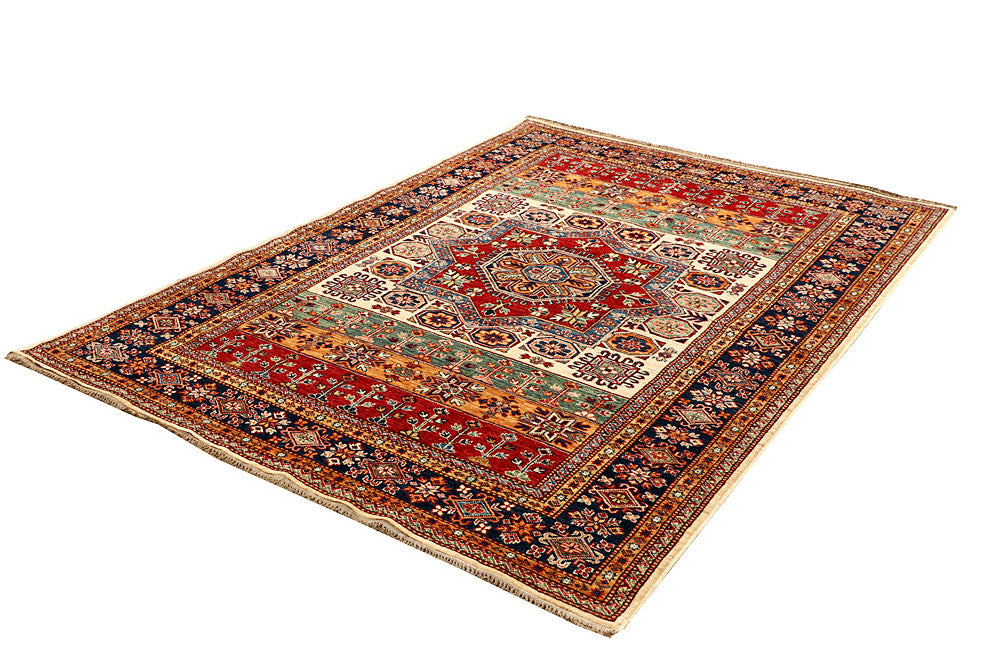 Multi Colored Kazak 5' 4 x 7' 2 - No. 64978 - ALRUG Rug Store