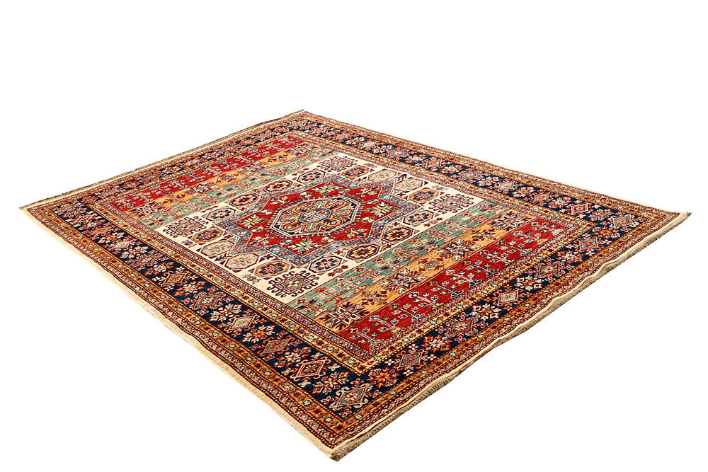 Multi Colored Kazak 5' 4 x 7' 2 - No. 64978 - ALRUG Rug Store