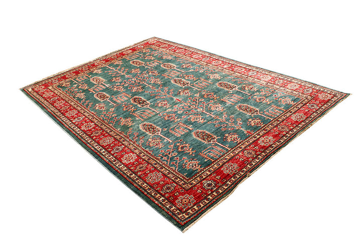 Dark Sea Green Kazak 5' 6 x 7' 7 - No. 64979 - ALRUG Rug Store