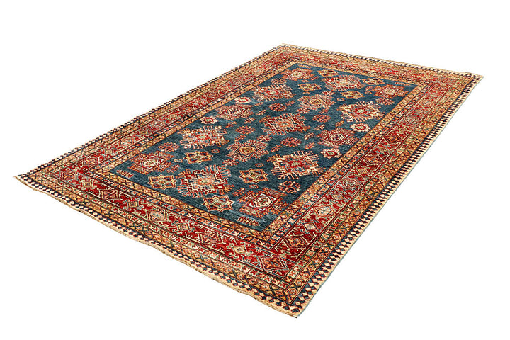 Steel Blue Kazak 5' 7 x 8' 2 - No. 64980 - ALRUG Rug Store