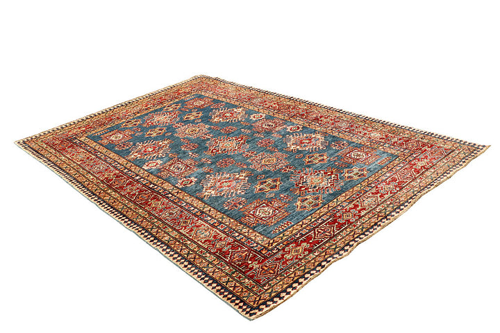 Steel Blue Kazak 5' 7 x 8' 2 - No. 64980 - ALRUG Rug Store