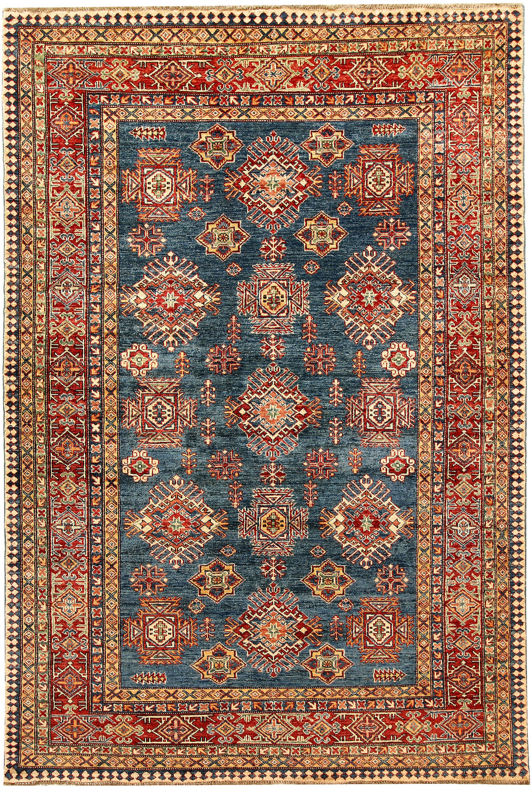 Steel Blue Kazak 5' 7 x 8' 2 - No. 64980 - ALRUG Rug Store