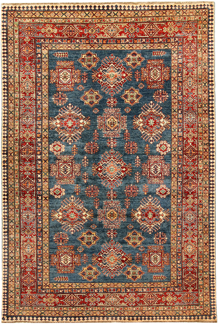 Steel Blue Kazak 5' 7 x 8' 2 - No. 64980 - ALRUG Rug Store