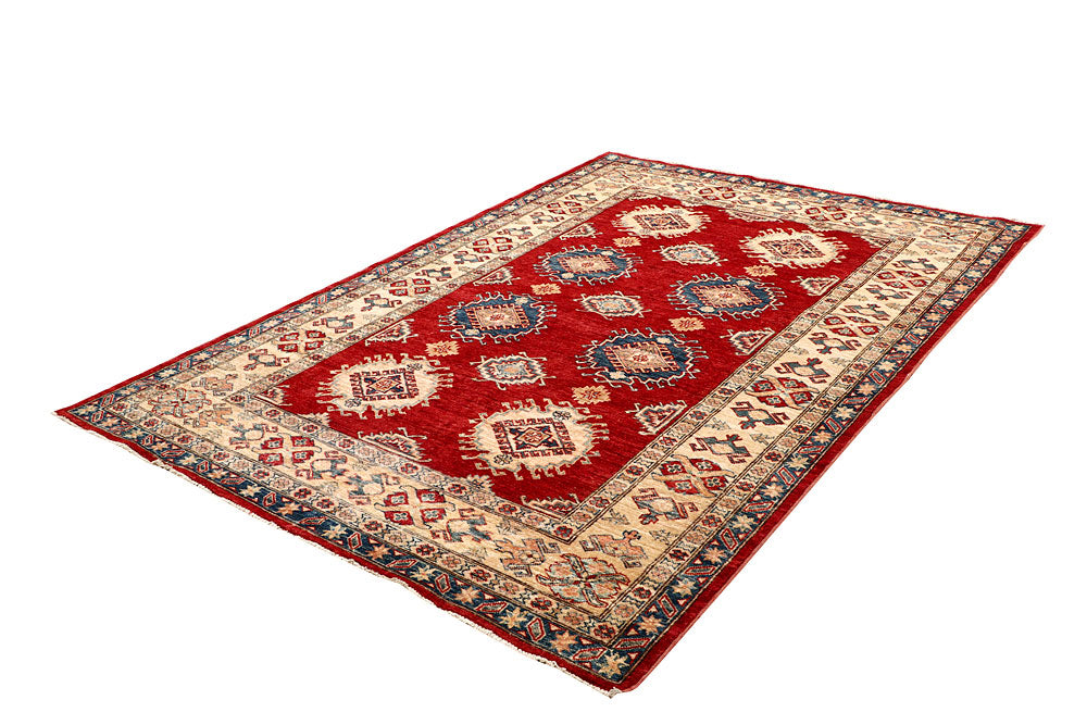 Firebrick Kazak 5' 5 x 7' 10 - No. 64981 - ALRUG Rug Store