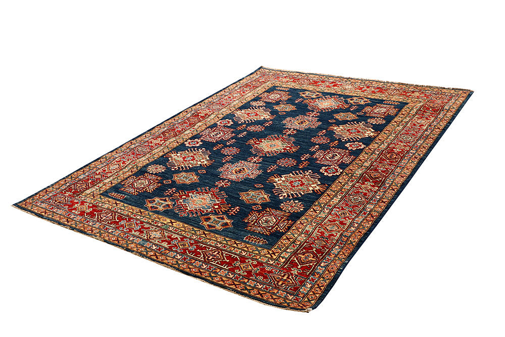 Dark Blue Kazak 5' 7 x 7' 7 - No. 64982 - ALRUG Rug Store